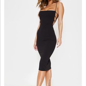 Side cut out midi dress